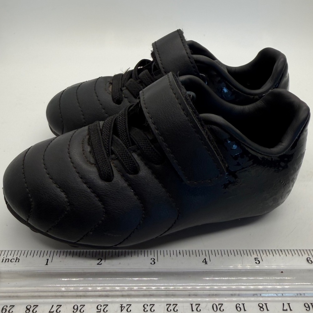 Brava Soccer Cleats Toddler 6D Black Athletic Shoes 160466 Hook Loop Strap - Picture 5 of 8